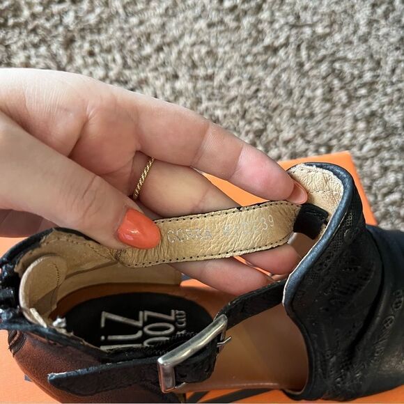 Miz Mooz Leather Wide Width Heeled Sandals - Picture 11 of 16